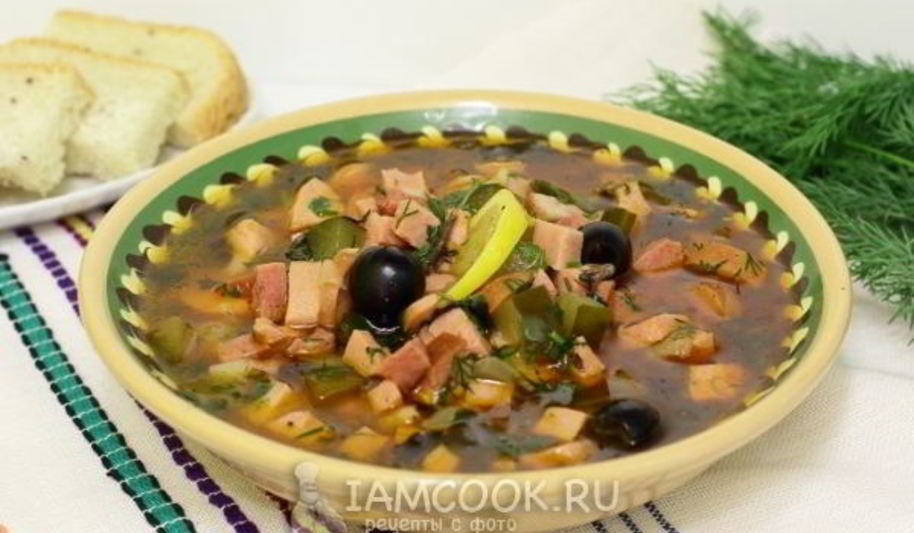 Рецепт супа солянка мясная сборная