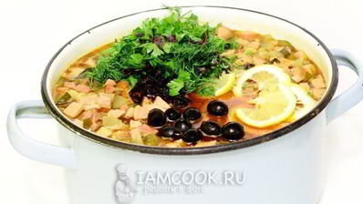 суп солянка мясная сборная