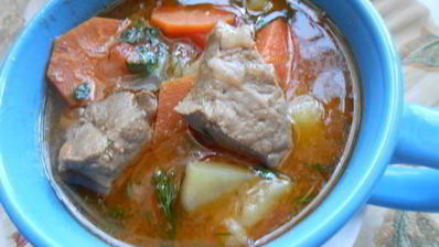 суп айнтопф с печенью