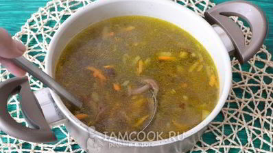 суп грибной из опят