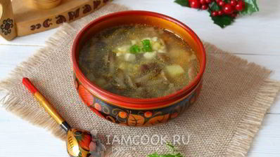 суп грибной из опят
