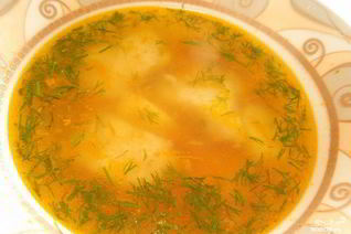 Суп из филе пангасиуса