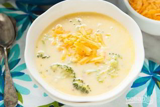 Суп из капусты брокколи