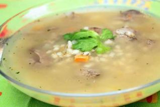 Суп из куриной печени