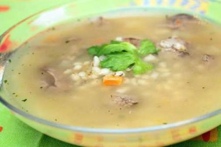 Суп из куриной печени