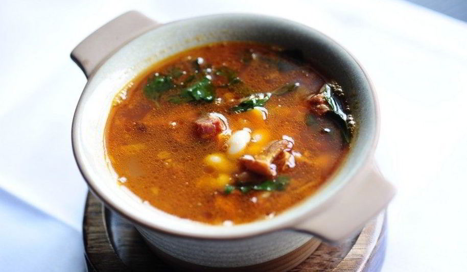 Рецепт супа из лисичек с фасолью