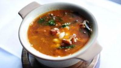 суп из лисичек с фасолью