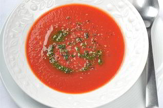 Суп из печеных томатов