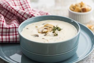 Суп из шампиньонов со сливками