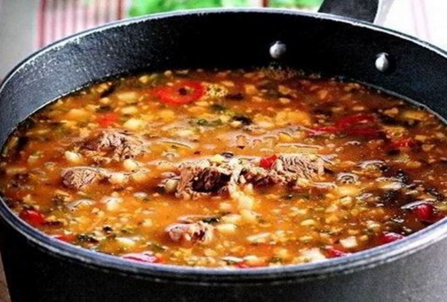 Грузинский острый суп Харчо