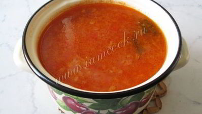 суп харчо с индейкой