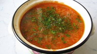 суп харчо с индейкой