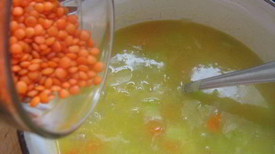 чечевично-апельсиновый суп-пюре