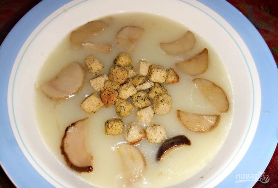 Грибной суп-пюре из белых грибов