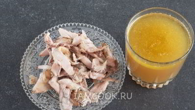 грибной суп-пюре с курицей