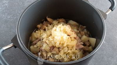 грибной суп-пюре с курицей