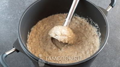 грибной суп-пюре с курицей