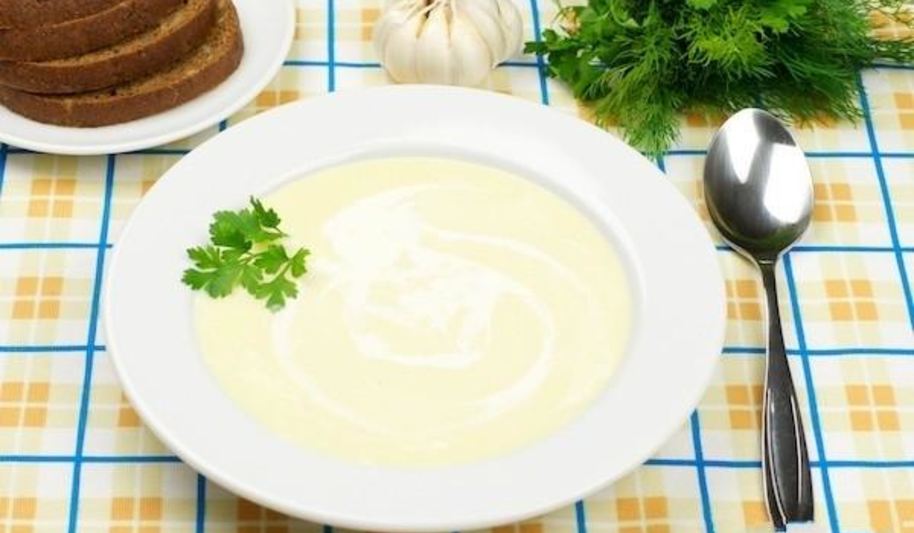 Рецепт картофельного супа-пюре с чесноком и сливками