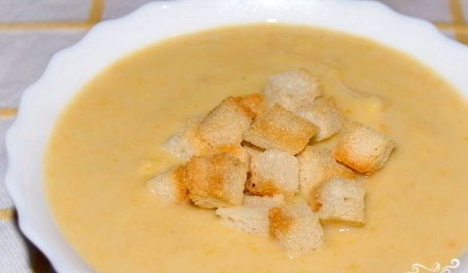 Рецепт картофельного супа-пюре с гренками