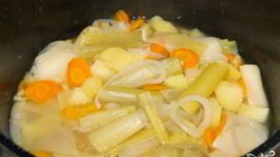 картофельный суп-пюре с гренками