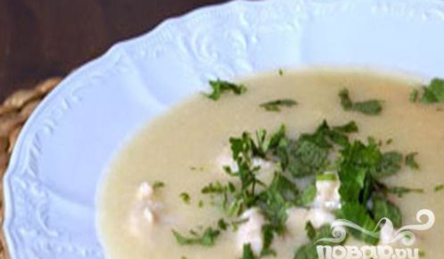 Рецепт картофельного супа-пюре с сельдереем и куриными клецками