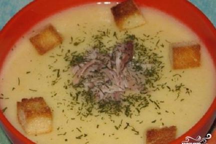 Картофельный суп-пюре с сыром