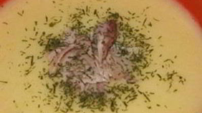 картофельный суп-пюре с сыром