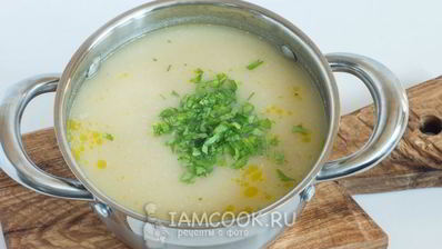 каталонский картофельный суп-пюре с бобами