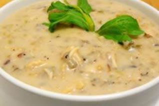 Куриный суп-пюре с диким рисом