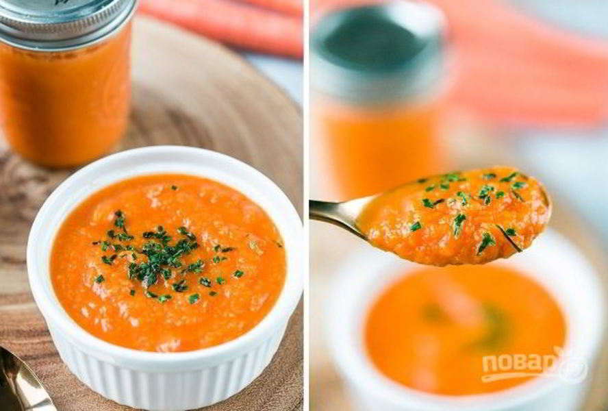 Морковный суп-пюре в мультиварке