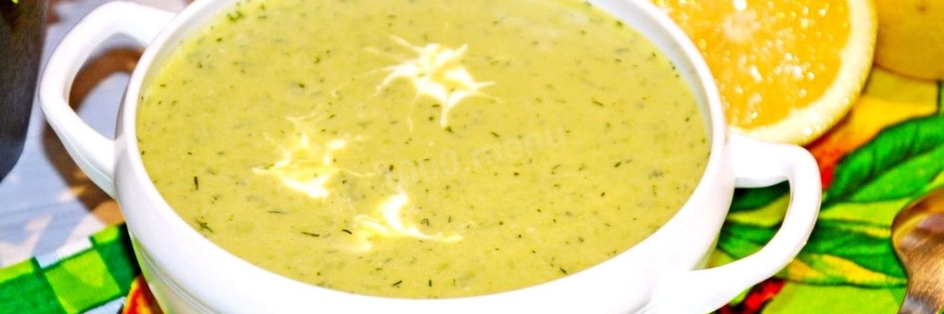 Постный суп-пюре из зеленого горошка