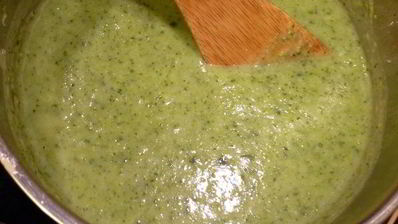 суп-пюре из брокколи и картофеля