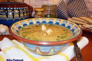 Суп-пюре из кабачков с карри