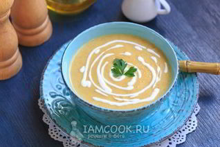 Суп-пюре из кабачков с плавленным сыром