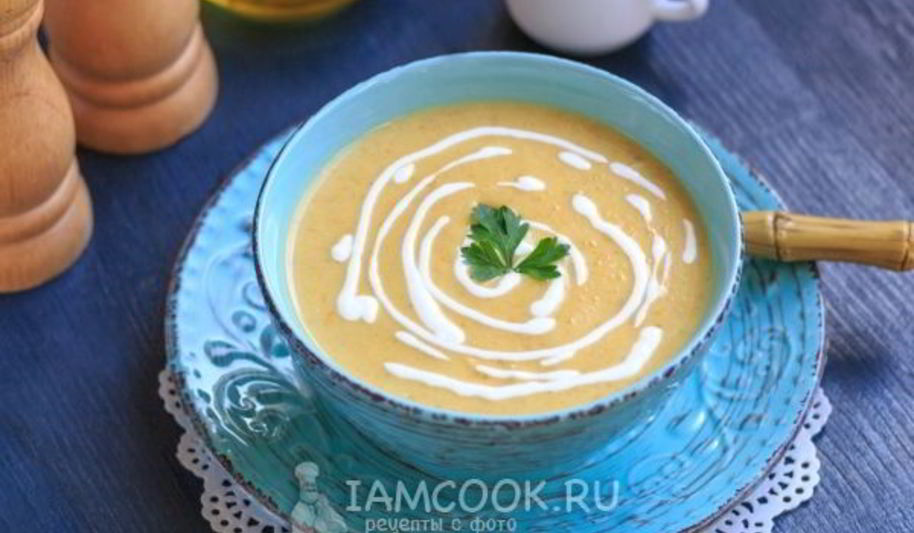 Рецепт супа-пюре из кабачков с плавленным сыром