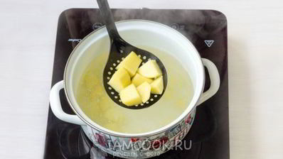 суп-пюре из кабачков с плавленным сыром