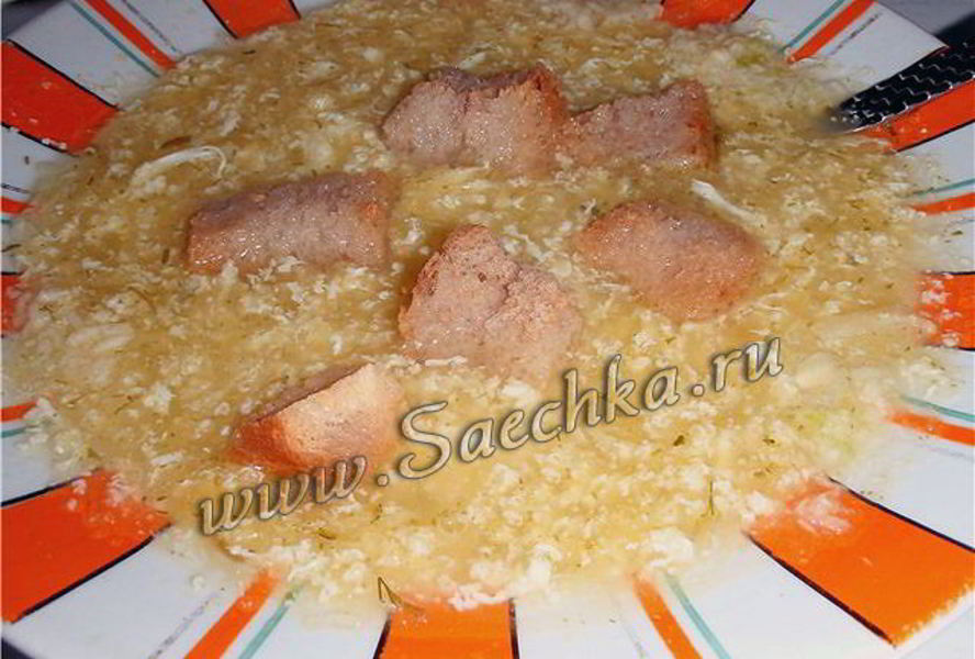 Суп-пюре из кабачков