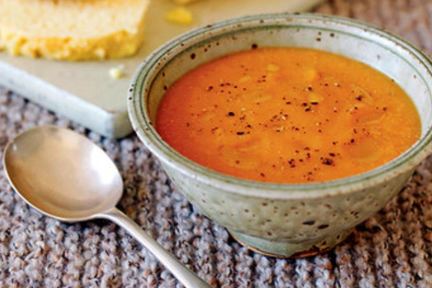 Суп-пюре из красной чечевицы