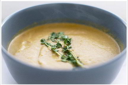 Суп-пюре из лисичек