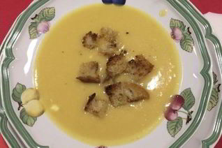 Суп-пюре из лука-порея