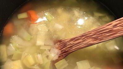 суп-пюре из лука-порея