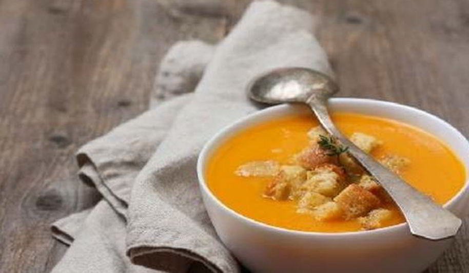 Рецепт супа-пюре из моркови с гренками