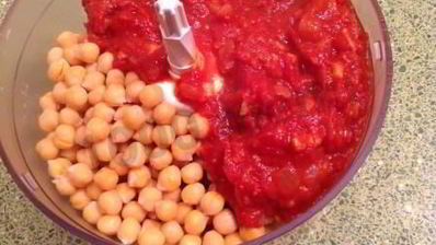 суп-пюре из нута и томатов