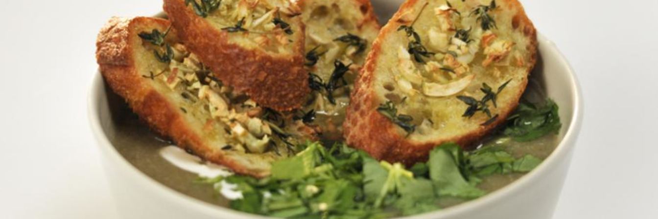 Суп-пюре из шампиньонов