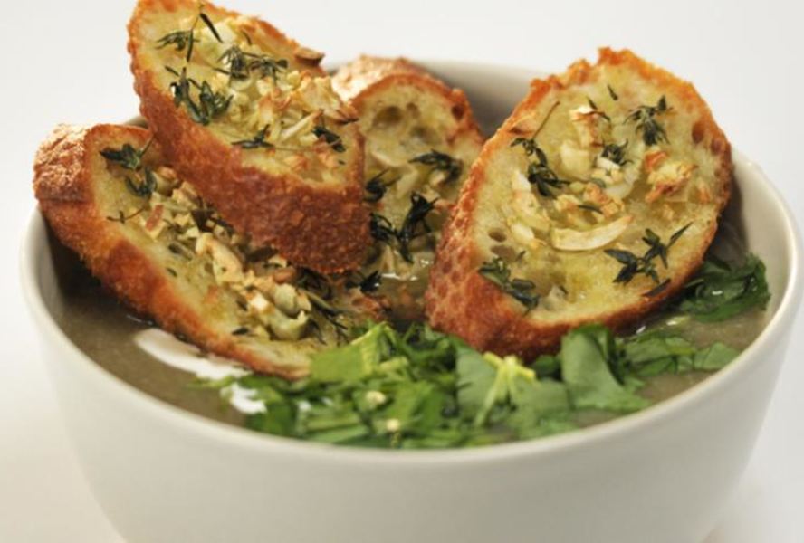 Суп-пюре из шампиньонов