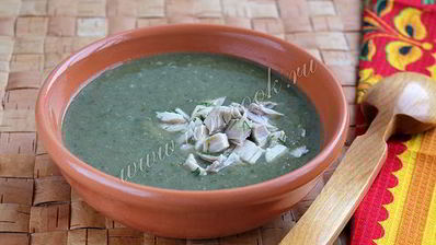 суп пюре из шпината