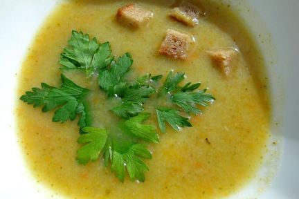 Суп-пюре из цветной капусты и брокколи