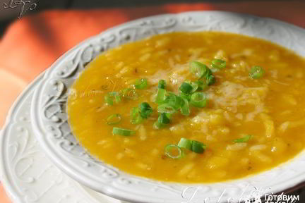 Суп-пюре из тыквы с рисом