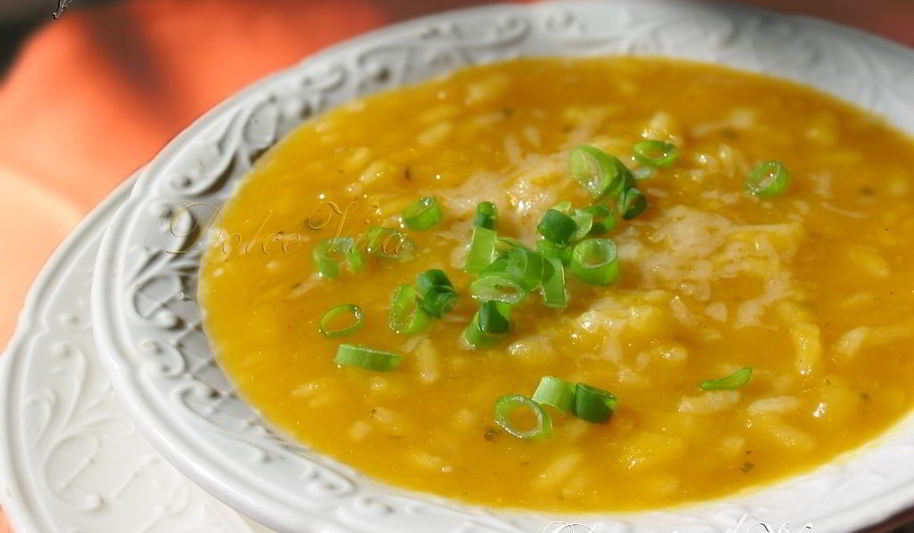 Рецепт супа-пюре из тыквы с рисом