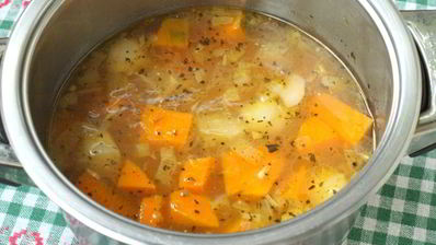 суп-пюре из тыквы с яблоками